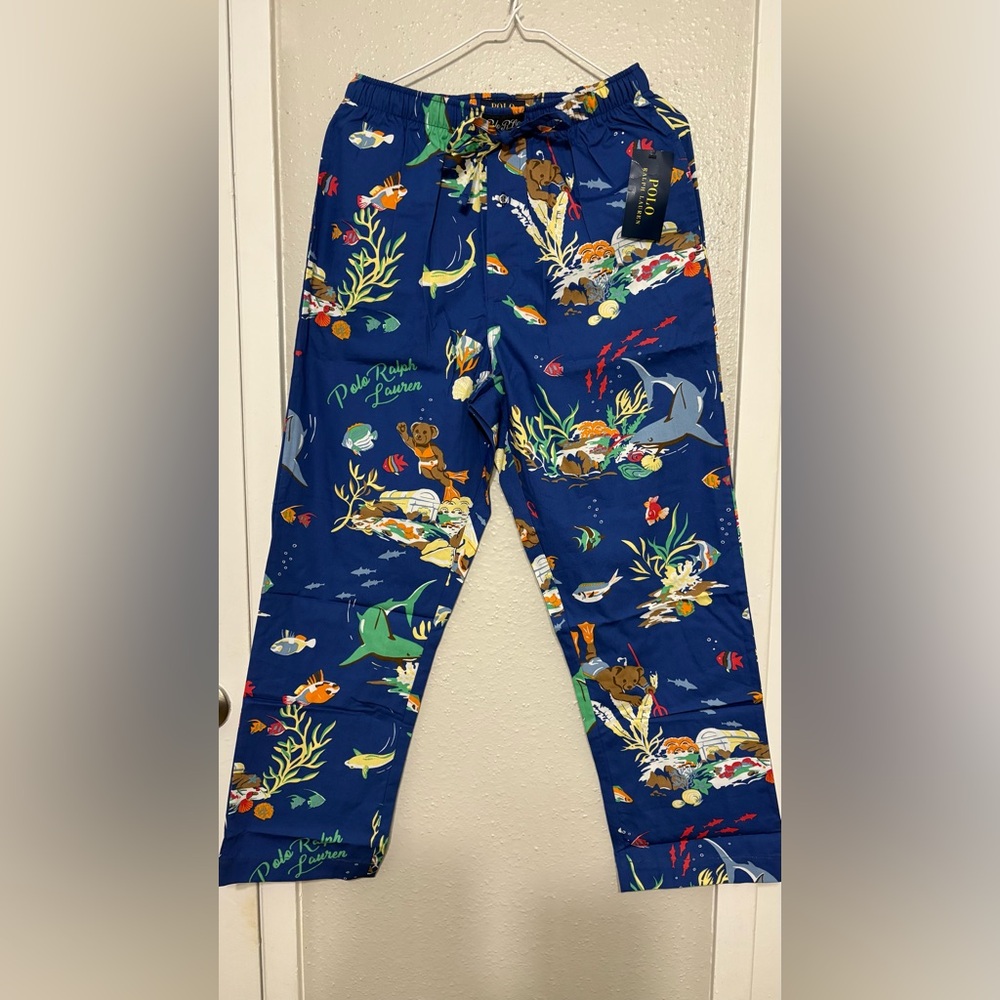 Polo by Ralph Lauren Blue and Orange Lounge Pants